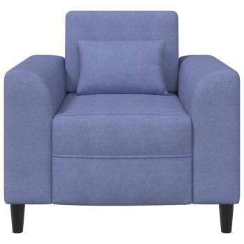 Sessel Jeans blau Stoff