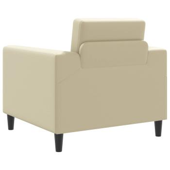 Sessel Creme Kunstleder