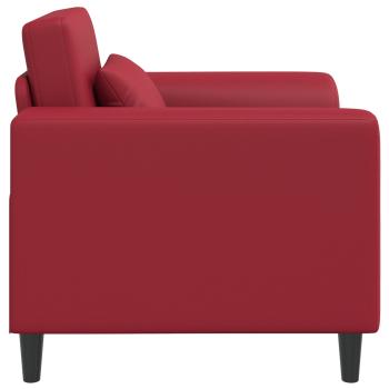 Sessel Weinrot Kunstleder