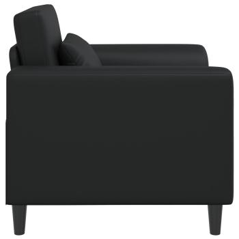 Sessel Schwarz Kunstleder