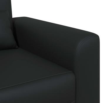 Sessel Schwarz Kunstleder
