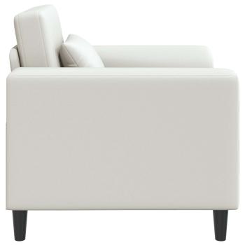 Sessel Weiß Kunstleder