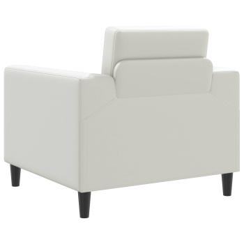 Sessel Weiß Kunstleder
