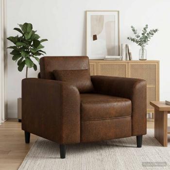ARDEBO.de - Sessel Braun Kunstwildleder