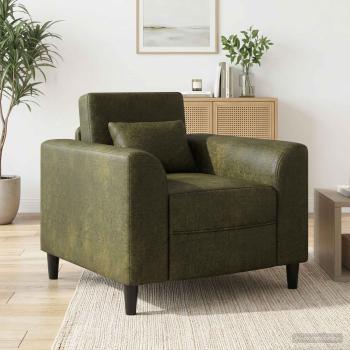ARDEBO.de - Sessel Olivegrün Kunstwildleder