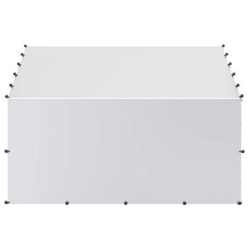Hühnerstall mit Dach Silber 200 x 200 x 150 cm verzinkter Stahl