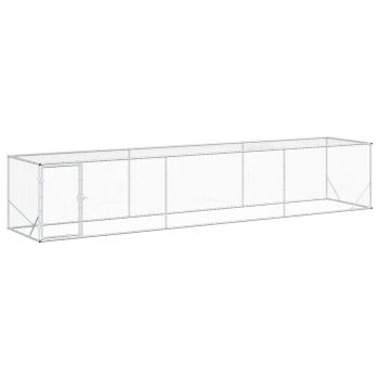 Hühnerzelt Silber 500 x 100 x 100 cm Verzinkter Stahl