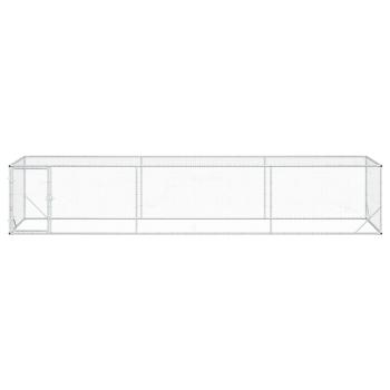 Hühnerzelt Silber 500 x 100 x 100 cm Verzinkter Stahl