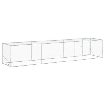 Hühnerzelt Silber 500 x 100 x 100 cm Verzinkter Stahl