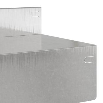 Raseneinfassung 30 stk. 100 x 10 x 8 cm Stahl Silber