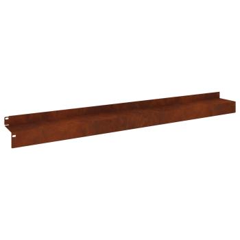 Raseneinfassung 30 stk. 100 x 10 x 8 cm Stahl Rostig