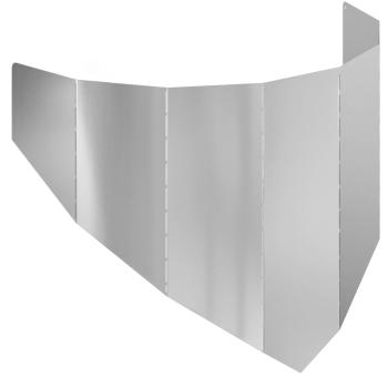Raseneinfassung 100 x 45 cm Stahl Silber