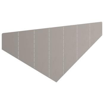 Raseneinfassung 4 stk. 100 x 45 cm Stahl Rostig