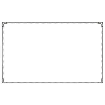 Raseneinfassung 100 x 60 x 20 cm Stahl Silber