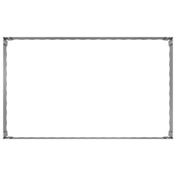 Raseneinfassung 4 stk. 100 x 60 x 35 cm Stahl Silber