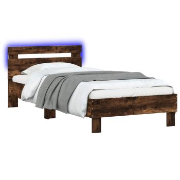 Bettrahmen Geräucherte Eiche 80 x 200 cm Holzwerkstoff