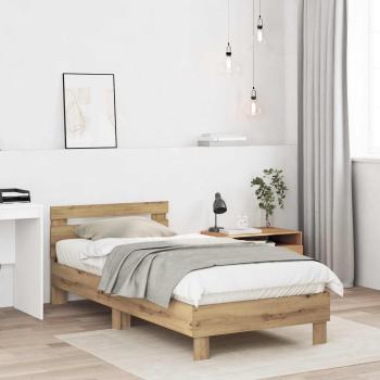 ARDEBO.de - Bettrahmen Artisan-Eiche Holzwerkstoff