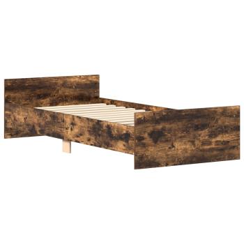 Bettrahmen Geräucherte Eiche 80 x 200 cm Holzwerkstoff