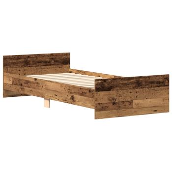 Bettrahmen Altholz 80 x 200 cm Holzwerkstoff