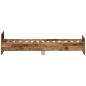 Bettrahmen Altholz 80 x 200 cm Holzwerkstoff