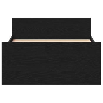 Bettrahmen mit Kopfteil Schwarze Eiche Holzwerkstoff