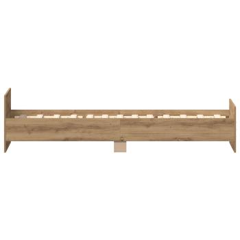 Bettrahmen mit Kopfteil Artisan-Eiche Holzwerkstoff