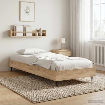 ARDEBO.de - Bettrahmen Sonoma-Eiche 80 x 200 cm Holzwerkstoff
