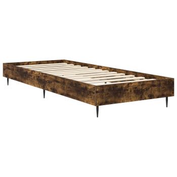 Bettrahmen Räuchereiche 80 x 200 cm Holzwerkstoff