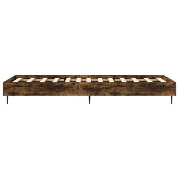 Bettrahmen Räuchereiche 80 x 200 cm Holzwerkstoff