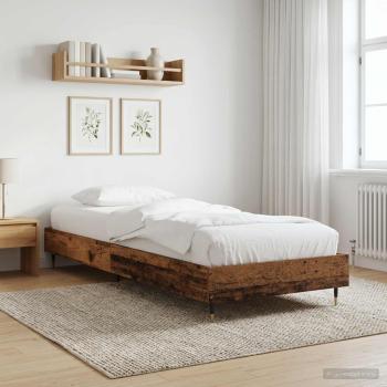 ARDEBO.de - Bettrahmen Altholz 80 x 200 cm Holzwerkstoff