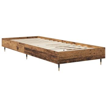 Bettrahmen Altholz 80 x 200 cm Holzwerkstoff