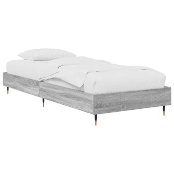 Bettrahmen Grau Sonoma 80 x 200 cm Holzwerkstoff