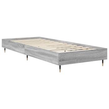 Bettrahmen Grau Sonoma 80 x 200 cm Holzwerkstoff