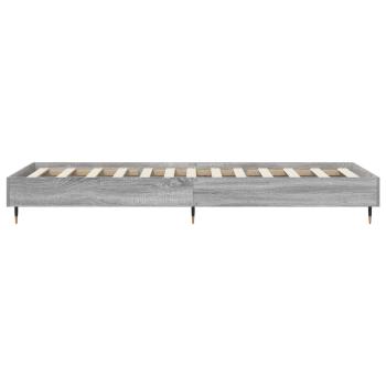 Bettrahmen Grau Sonoma 80 x 200 cm Holzwerkstoff