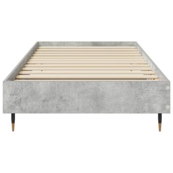Bettrahmen Betongrau 80 x 200 cm Holzwerkstoff