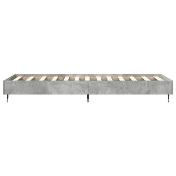 Bettrahmen Betongrau 80 x 200 cm Holzwerkstoff