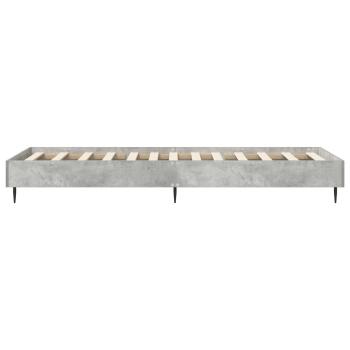 Bettrahmen Betongrau 80 x 200 cm Holzwerkstoff