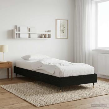 ARDEBO.de - Bettrahmen Schwarze Eiche 80 x 200 cm Holzwerkstoff