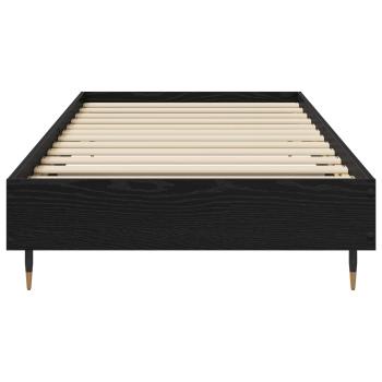 Bettrahmen Schwarze Eiche 80 x 200 cm Holzwerkstoff