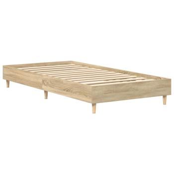 Bettrahmen Sonoma-Eiche 80 x 200 cm Holzwerkstoff