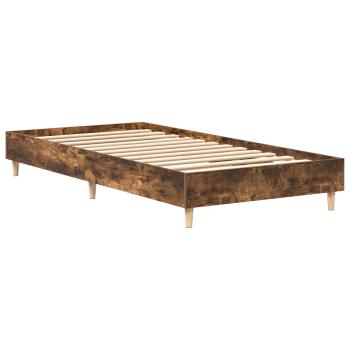 Bettrahmen Räuchereiche 80 x 200 cm Holzwerkstoff
