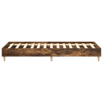 Bettrahmen Räuchereiche 80 x 200 cm Holzwerkstoff