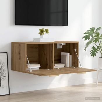 Wandschrank Wandhalterung Artisan-Eiche 80 x 36,5 x 35 cm