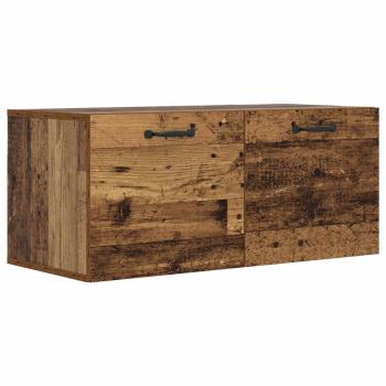 Wandschrank Wandhalterung Altholz 80 x 36,5 x 35 cm