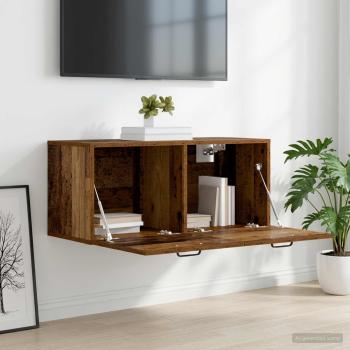 Wandschrank Wandhalterung Altholz 80 x 36,5 x 35 cm