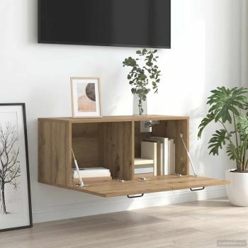 Wandschrank Wandhalterung Artisan-Eiche 80 x 36,5 x 35 cm