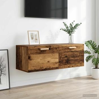 ARDEBO.de - Wandschrank Altholz 100 x 36,5 x 35 cm Holzwerkstoff