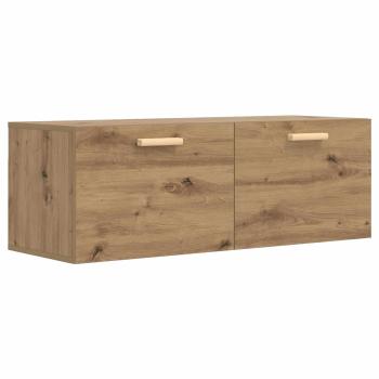 Wandschrank 100 x 36,5 x 35 cm Holzwerkstoff Artisan-Eiche