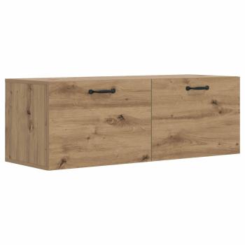 Wandschrank 100 x 36,5 x 35 cm Holzwerkstoff Artisan-Eiche