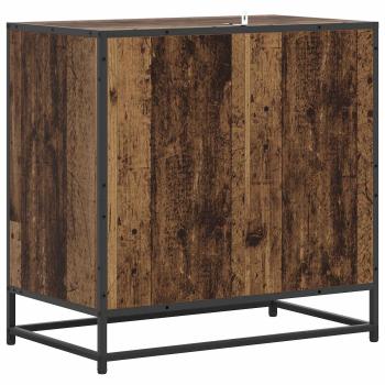 Schubladenschrank 3-Schublade Altholz 70 x 41 x 70 cm
